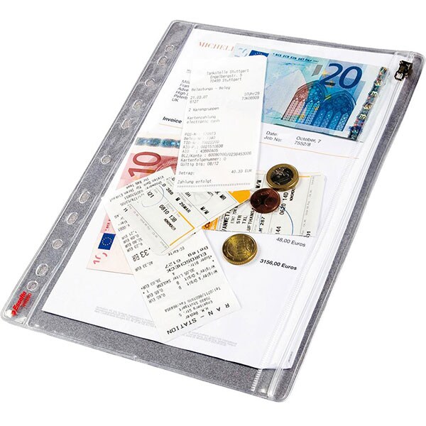 Folii protectie documente cu fermoar ESSELTE, 200 microni, 5 bucati
