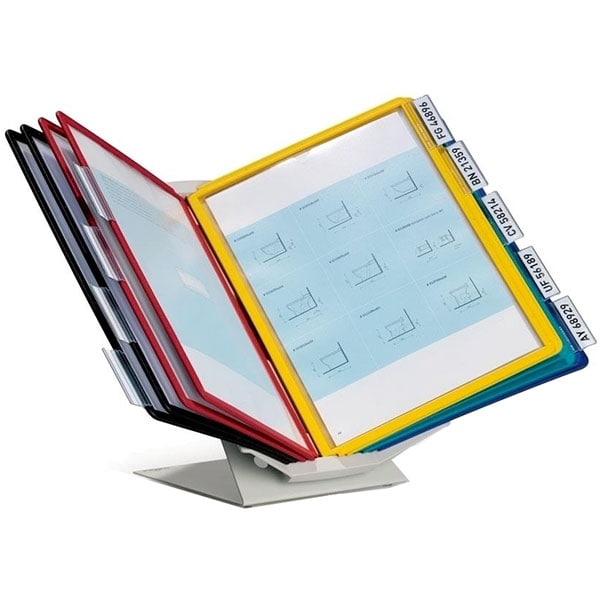 Sistem de prezentare pentru perete/birou DURABLE Vario Pro, 10 display-uri, multicolor