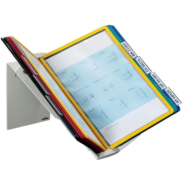 Sistem de prezentare pentru perete/birou DURABLE Vario Pro, 10 display-uri, multicolor