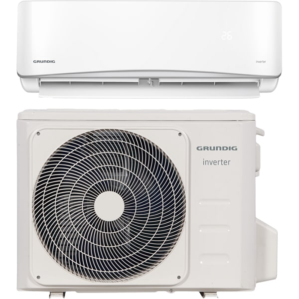 Aer conditionat GRUNDIG GRVPI120/121, 12000 BTU, A++/A+, Inverter, kit instalare inclus, alb