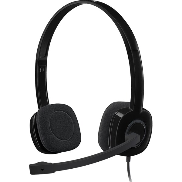 Casti PC LOGITECH H151, 3.5mm, negru