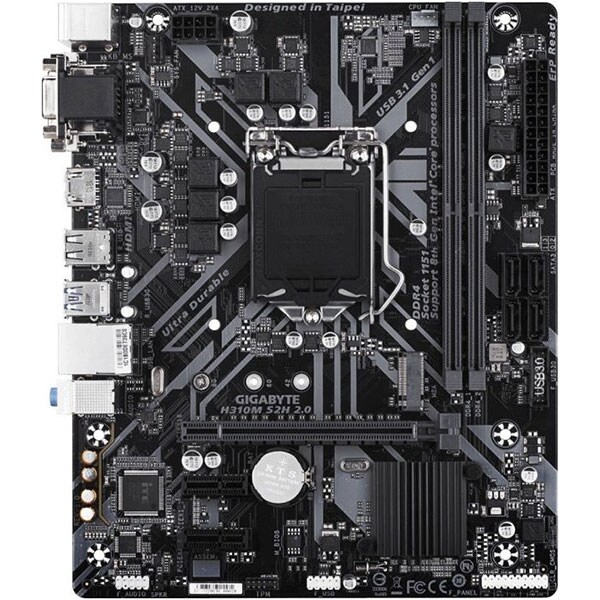 Placa de baza GIGABYTE H310M S2H 2.0, Socket 1151, mATX