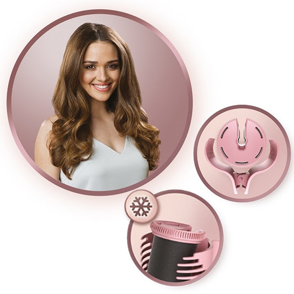 Trusa bigudiuri REMINGTON PROluxe H9100, 20 bigudiuri, roz