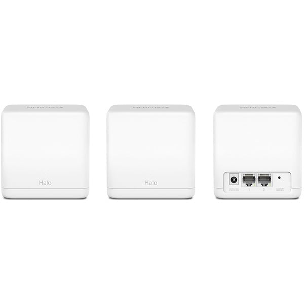 Sistem Wi-Fi Mesh MERCUSYS Halo H30G AC1300, Dual-Band 400 + 867 Mbps, 3 buc, alb
