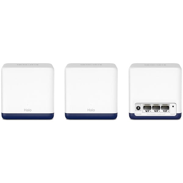 Sistem Wi-Fi Mesh MERCUSYS Halo H50G AC1900, Dual-Band 600 + 1300 Mbps, 3 buc, alb