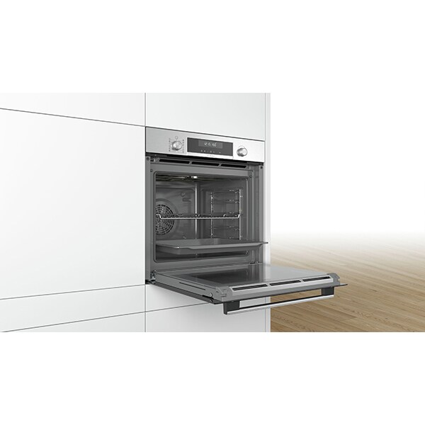 Cuptor incorporabil multifunctional BOSCH HBA578BS0, Electric, Autocuratare pirolitica, 71 l, Clasa A, inox
