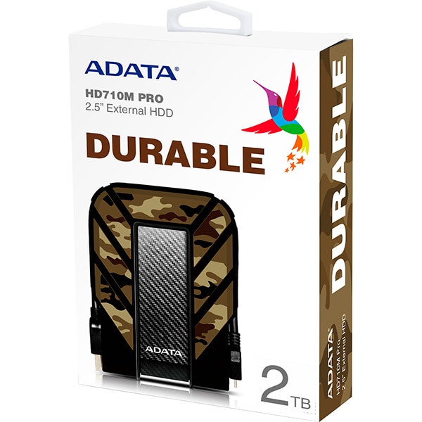 Hard Disk extern ADATA HD710M Pro, 2TB, USB 3.2 Gen1, camuflaj