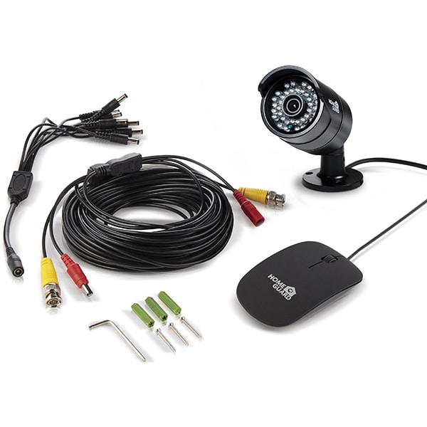 Kit supraveghere video HOMEGUARD Smart HD CCTV HGDVK46702, 2 camere HD 720p, DVR, 4 canale, negru