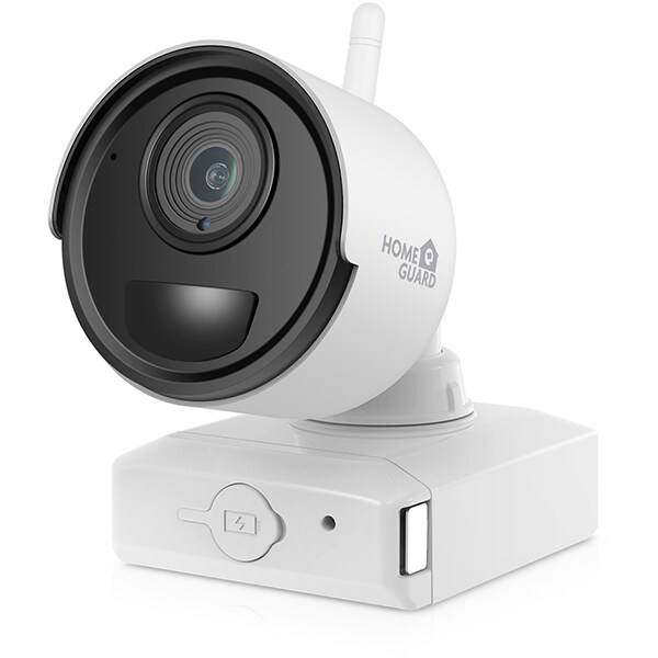 Kit supraveghere wireless HOMEGUARD HGNVK68002, 2 camere 1080p, NVR 6 canale, alb