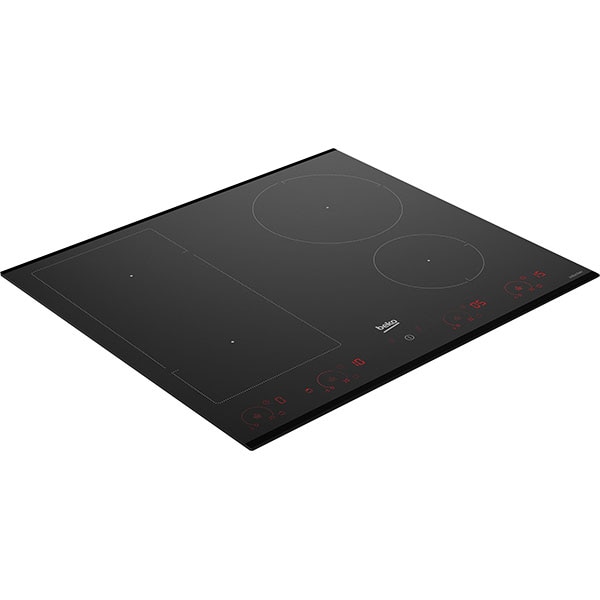 Plita incorporabila BEKO HII64822UFT, Inductie, 4 arzatoare, Touch control, negru