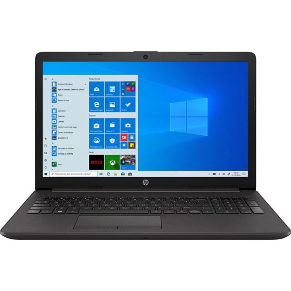 Laptop HP 250 G7, Intel Core i5-8265U pana la 3.9GHz, 15.6" Full HD, 8GB, SSD 256GB, NVIDIA GeForce MX110 2GB, Free Dos, negru