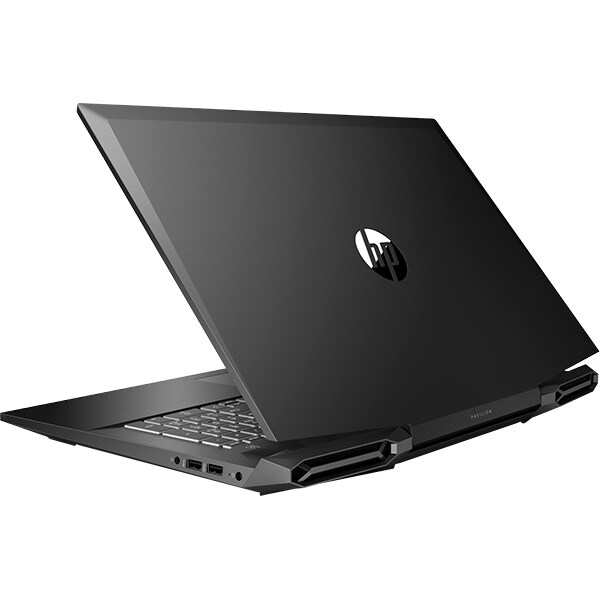Laptop Gaming HP Pavilion 17-cd0018nq, Intel Core i7-9750H pana la 4.5GHz, 17.3" Full HD, 8GB, SSD 512GB, NVIDIA GeForce GTX 1660 Ti Max-Q 6GB, Free DOS, negru
