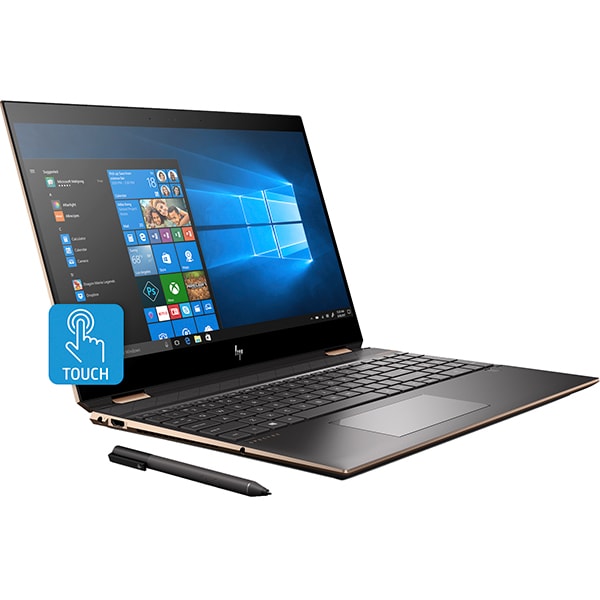 Laptop 2 in 1 HP Spectre x360 15-df0042na, Intel Core i7-8750H pana la 4.1GHz, 15.6" Full HD, 16GB, SSD 512GB, NVIDIA GeForce GTX 1050 Ti 4GB, Windows 10 Home