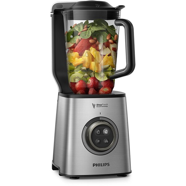 Blender cu mixare in vid PHILIPS HR3752/00, 1.8l, 1400W, viteza variabila, argintiu-negru 
