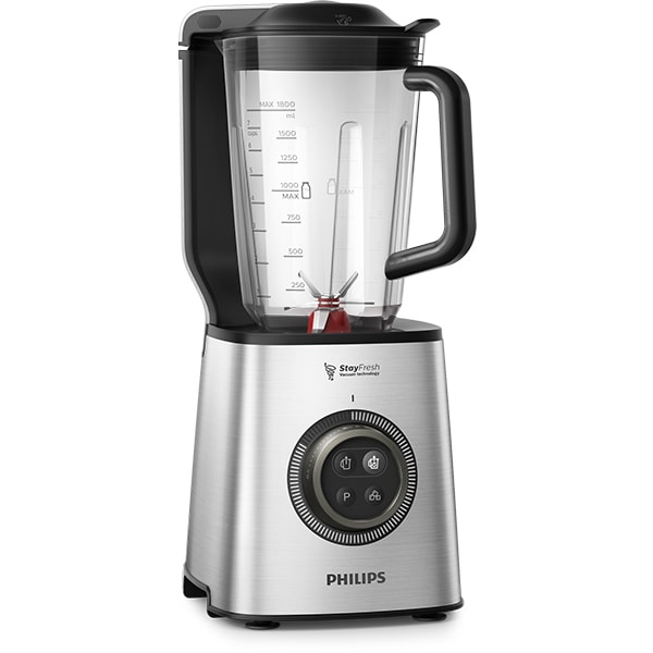 Blender cu mixare in vid PHILIPS HR3752/00, 1.8l, 1400W, viteza variabila, argintiu-negru 