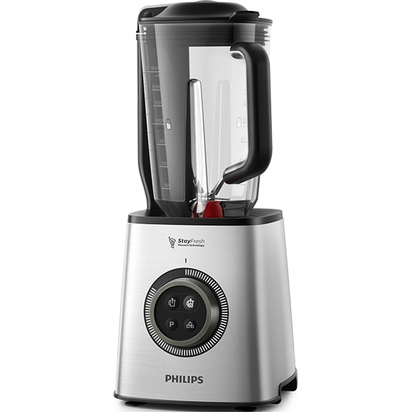 Blender cu mixare in vid PHILIPS HR3752/00, 1.8l, 1400W, viteza variabila, argintiu-negru 