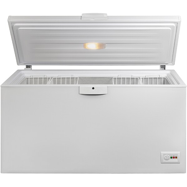 Lada frigorifica BEKO HSA37540N, 350 l, H 86 cm, Clasa E, alb
