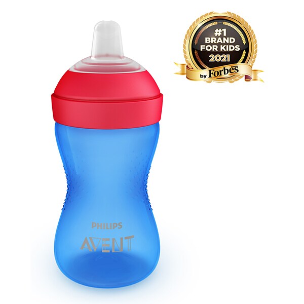 Cana PHILIPS AVENT SCF802/01, 9 luni+, 300ml, albastru - rosu