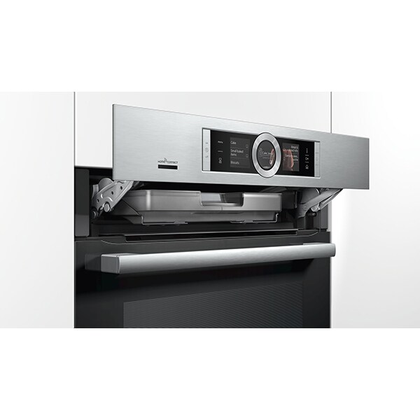 Cuptor incorporabil multifunctional BOSCH HSG636XS6, Electric, Autocuratare EcoClean, 71 l, Clasa A, inox-negru