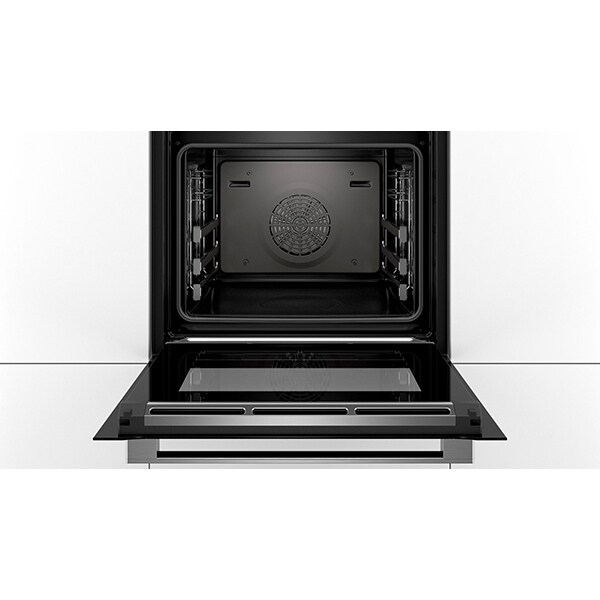 Cuptor incorporabil multifunctional BOSCH HSG636XS6, Electric, Autocuratare EcoClean, 71 l, Clasa A, inox-negru