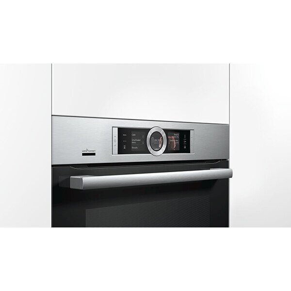 Cuptor incorporabil multifunctional BOSCH HSG636XS6, Electric, Autocuratare EcoClean, 71 l, Clasa A, inox-negru