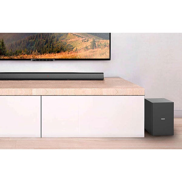 Soundbar PHILIPS HTL1520B/12, 2.1, 70W, Bluetooth, Subwoofer Wireless, negru