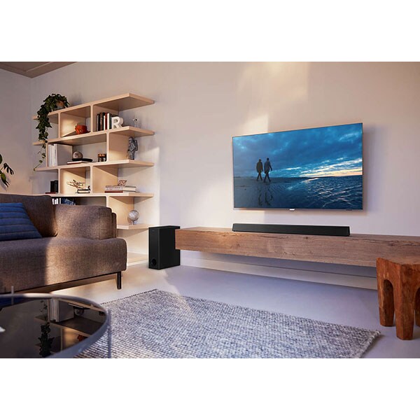 Soundbar PHILIPS HTL3320/10, 3.1, 300W, Bluetooth, Subwoofer Wireless, Dolby, negru