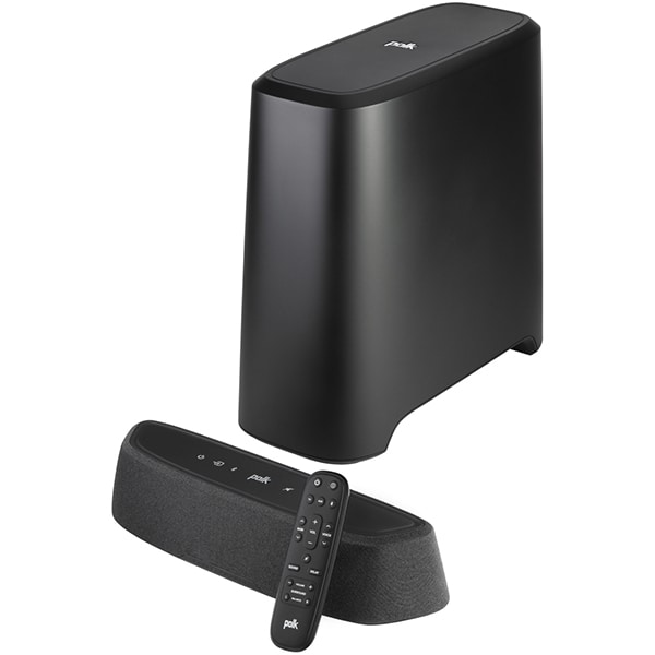 Soundbar POLK AUDIO Magnifi Mini AX, 3.1.2, Bluetooth, Wi-Fi, Subwoofer Wireless, negru