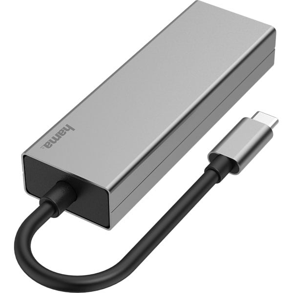 Hub USB Type-C HAMA 200108, USB 3.2, Ethernet, gri