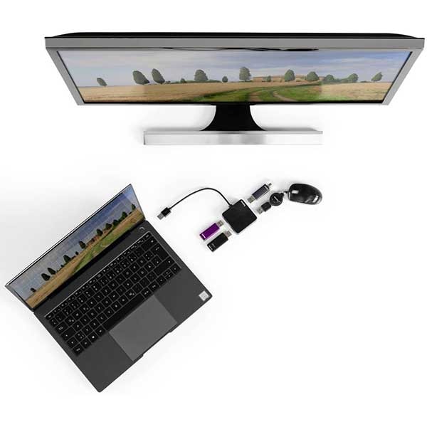 Hub USB HAMA 200121, USB 2.0, negru