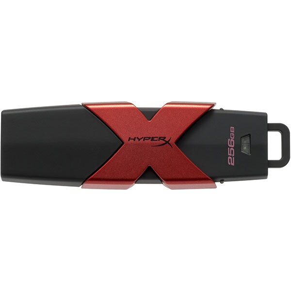 Memorie USB KINGSTON HyperX Savage, 256GB, USB 3.1, negru-rosu