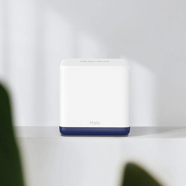 Sistem Wi-Fi Mesh MERCUSYS Halo H50G AC1900, Dual-Band 600 + 1300 Mbps, 3 buc, alb