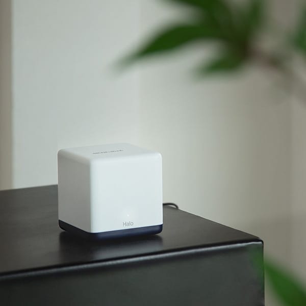 Sistem Wi-Fi Mesh MERCUSYS Halo H50G AC1900, Dual-Band 600 + 1300 Mbps, 3 buc, alb
