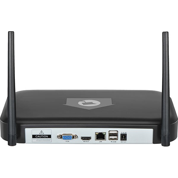 Kit supraveghere video HOMEGUARD HGNVK48302, 2 camere Full HD 1080p, NVR, 4 canale, Wireless, negru