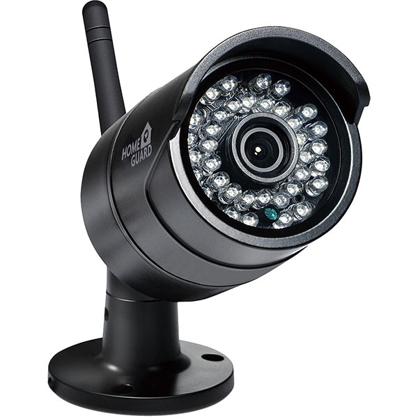 Kit supraveghere video HOMEGUARD HGNVK48302, 2 camere Full HD 1080p, NVR, 4 canale, Wireless, negru
