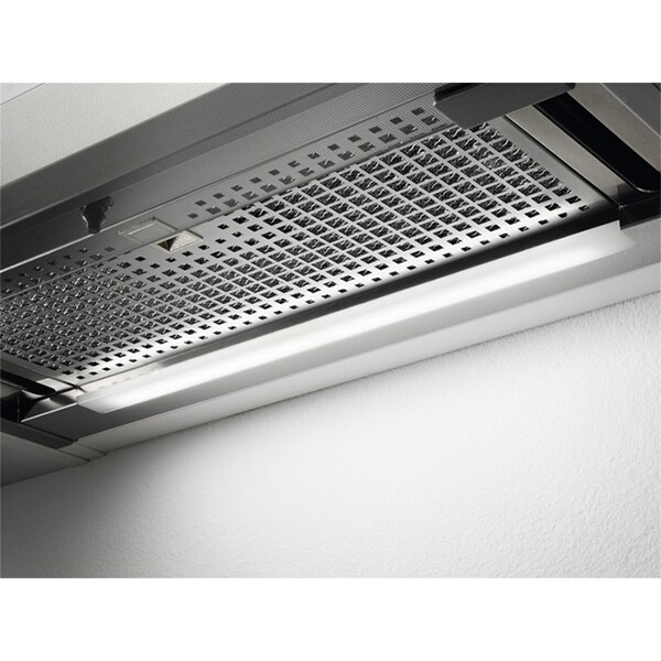 Hota incorporabila telescopica AEG DPE5950G, 1 motor, 603 m3/h, L 86 cm, inox