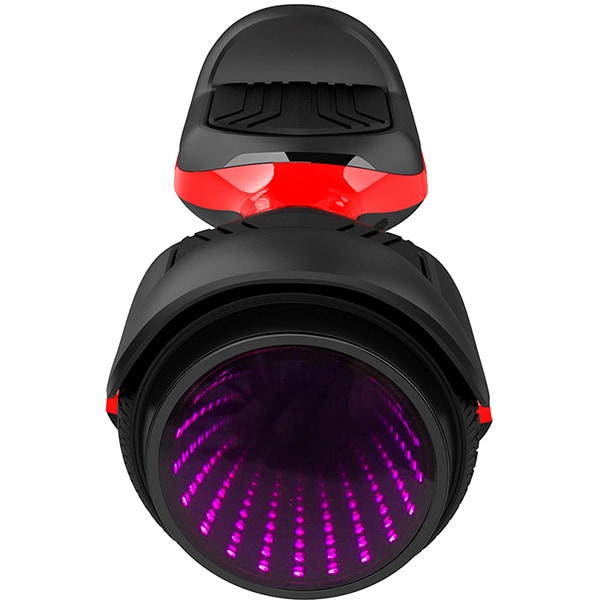 Hoverboard FREEWHEEL Glow, 6.5 inch, viteza 12km/h, motor 2 x 250W, negru-rosu