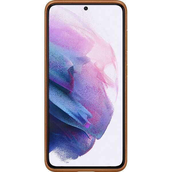 Carcasa Leather Cover pentru SAMSUNG Galaxy S21, EF-VG991LAEGWW, piele naturala, maro