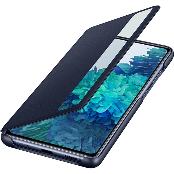 Husa Smart Clear View Cover pentru SAMSUNG Galaxy S20 Fan Edition, EF-ZG780CNEGEE, albastru