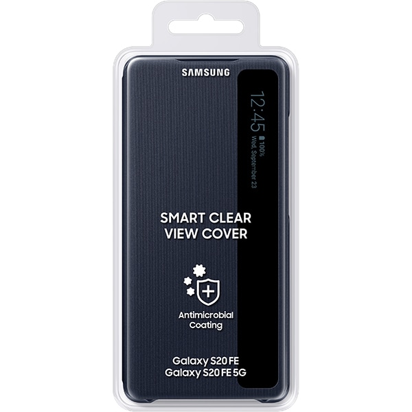 Husa Smart Clear View Cover pentru SAMSUNG Galaxy S20 Fan Edition, EF-ZG780CNEGEE, albastru