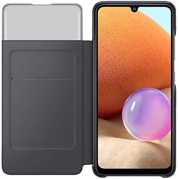Husa Smart View Wallet pentru SAMSUNG Galaxy A32 4G, EF-EA325PBEGEE, negru