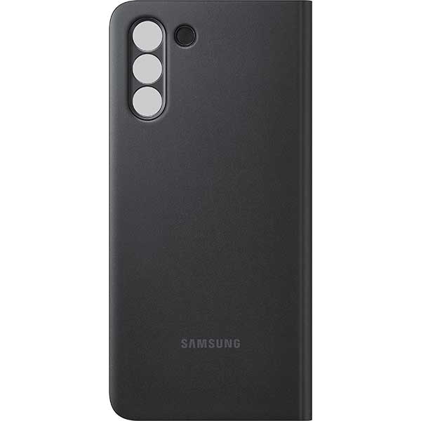Husa Smart Clear View pentru SAMSUNG Galaxy S21 Plus, EF-ZG996CBEGEE, silicon, negru