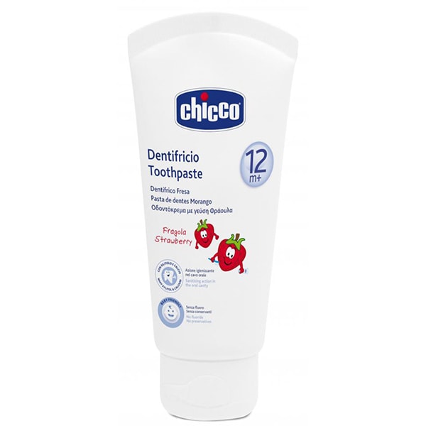 Pasta de dinti CHICCO capsuni, 12 luni+, 50ml