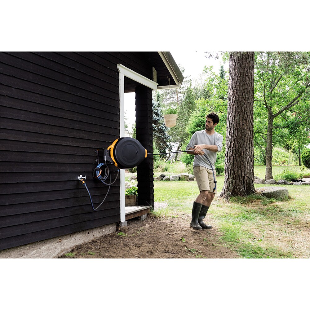 Set automat tambur cu furtun FISKARS 1025932, 20m