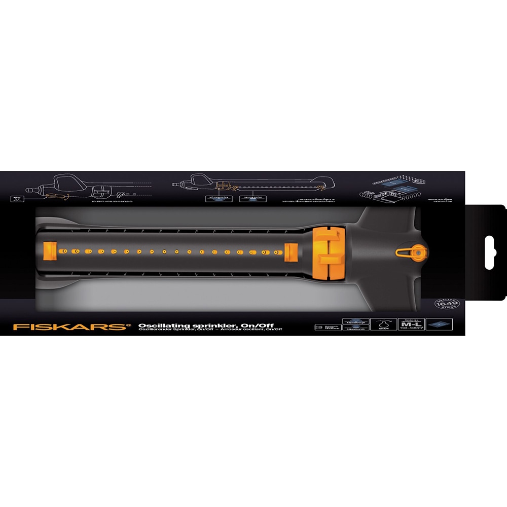 Aspersor oscilant FISKARS 1027028, 150 - 500 mp