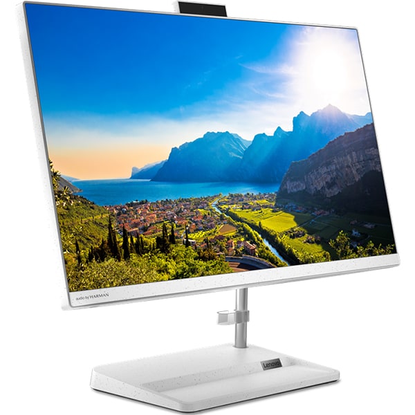 Sistem All in One LENOVO IdeaCentre 3 24ITL6, Intel Core i3-1115G4 pana la 4.1GHz, 23.8" Full HD, 8GB, 1TB + SSD 256GB, Intel UHD Graphics, Free Dos, alb