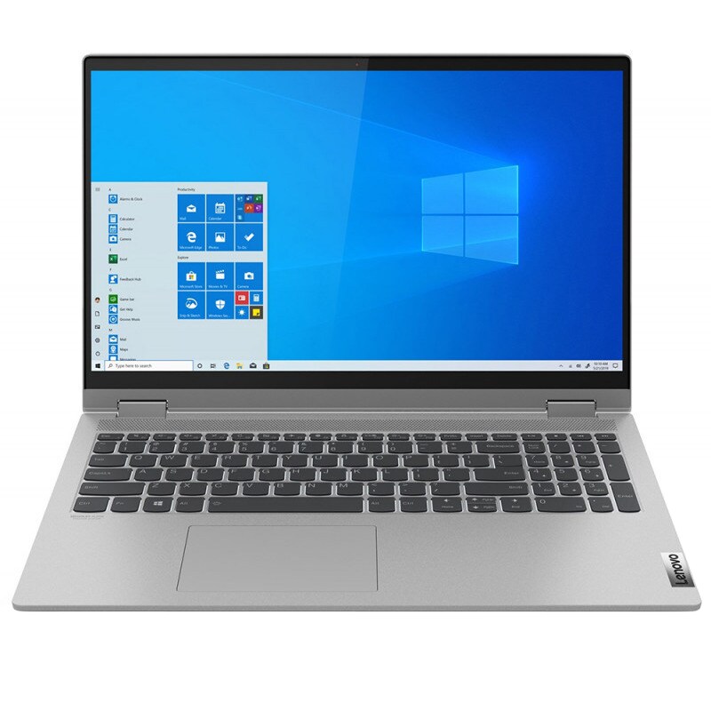 Laptop 2 in 1 LENOVO IdeaPad Flex 5 15IIL05, Intel Core i5-1035G1 pana la 3.6GHz, 15.6" Full HD Touch, 8GB, SSD 512GB, Intel UHD Graphics, Windows 10 Home, gri