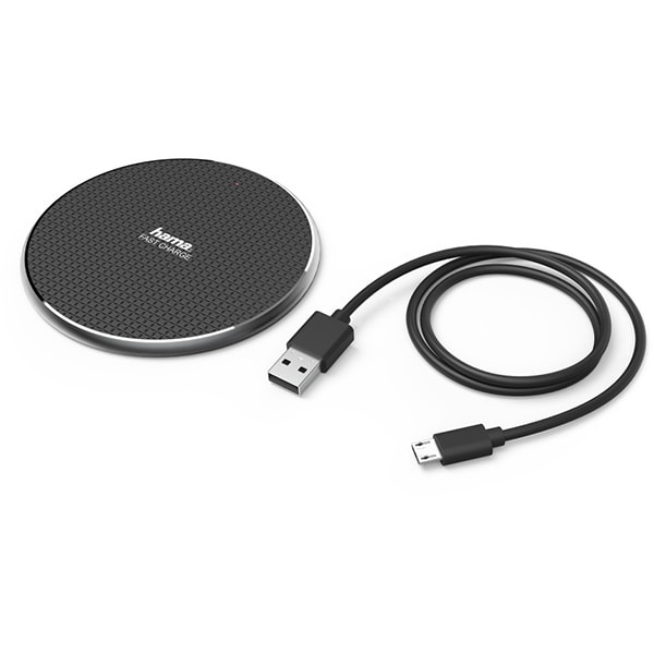Incarcator wireless HAMA 188318, 10W, universal, QI, negru