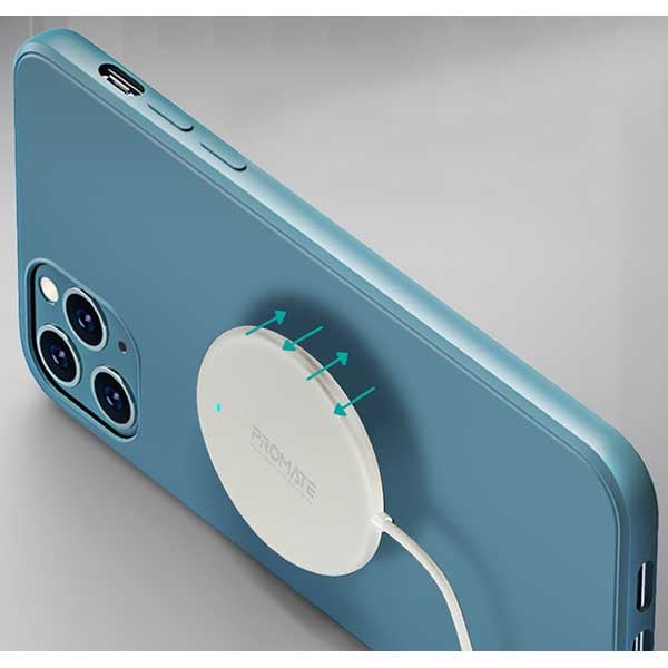 Incarcator wireless PROMATE MagTag-15W, universal, QI, Super-Fast Charging 15W, argintiu