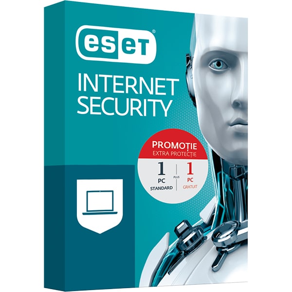 Antivirus ESET NOD32 Internet Security, 1PC + 1 PC Gratuit, Box